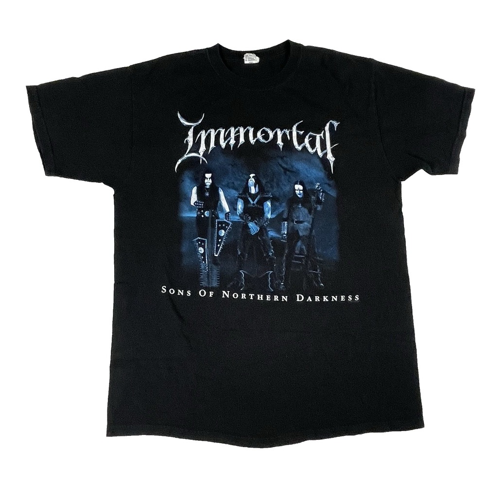 Vtg Immortal Sons Of Northern Darkness Tour Shirt XL US 2002 Y2K marduk mayhem